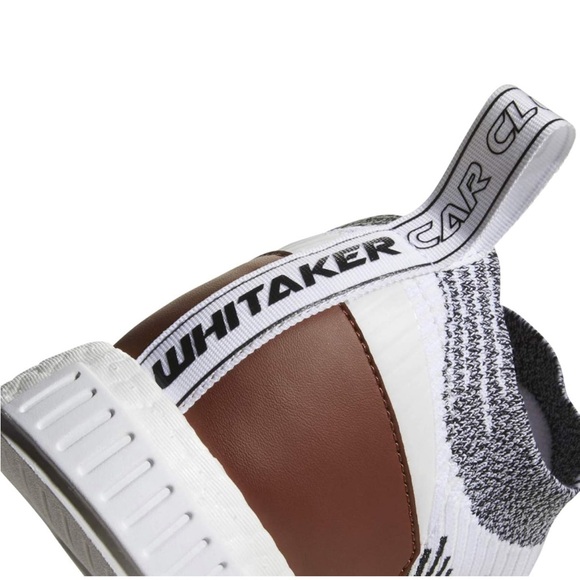 LIKE NEW‼️Men’s Adidas Whitaker Car Club x NMD Racer “Monaco” Wht/Blk//Brn (10) - Picture 11 of 16